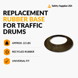 22.5" Replacement Rubber Base for Traffic Drums