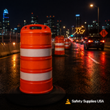 Commander Traffic Drum with Reflective Sheeting - No Base Included