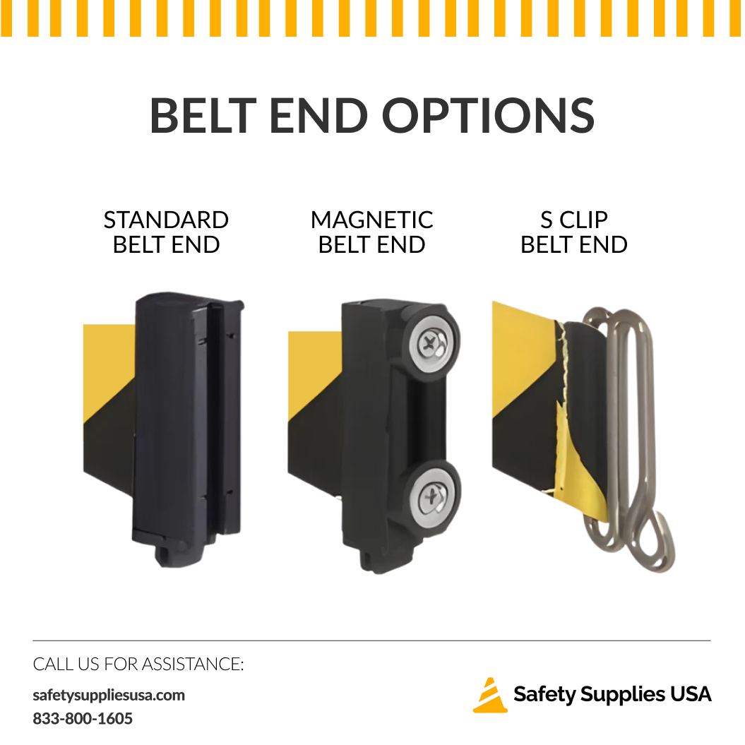 55 ft Wall Mount Retractable Belt Barrier – Extra Long Crowd Control Stanchion
