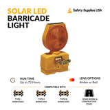 Cortina 03-10-SBLG Solar LED Barricade Light – Type A/C