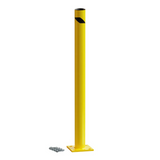 Safety Yellow Steel Bollards, 4.5" Diameter, 24–72" Height – Surface or In-Ground Mount Safety Barrier