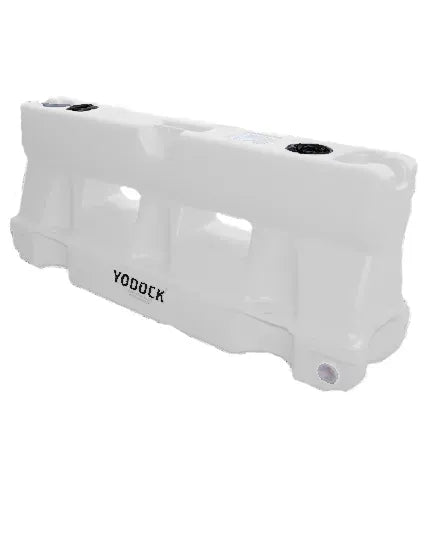 6 Ft Water-Filled Barrier with Optional Fence Panel – Durable Plastic Traffic & Pedestrian Channelizer