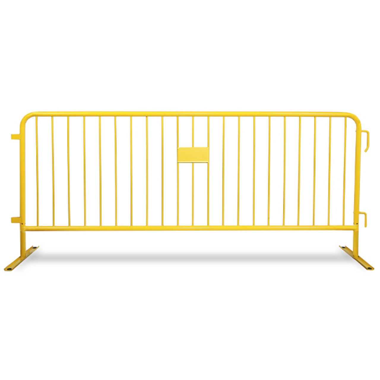 8.5 Foot Heavy Duty Steel Crowd Control Barricade - Yellow