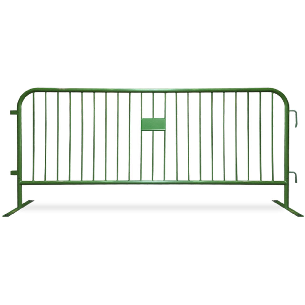 8.5 Foot Heavy Duty Steel Crowd Control Barricade - Green
