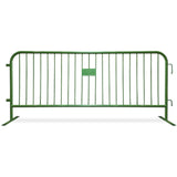 8.5 Foot Heavy Duty Steel Crowd Control Barricade - Green