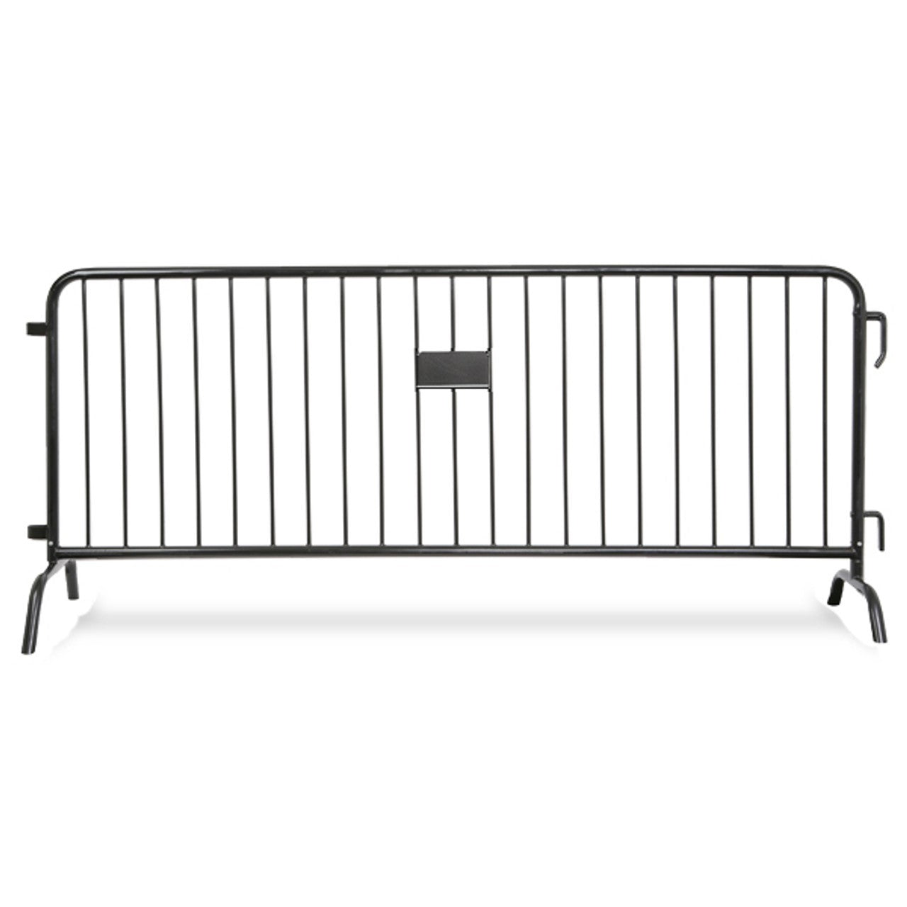 8.5 Foot Heavy Duty Steel Crowd Control Barricade - Black