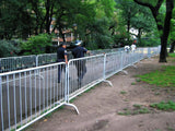 8.5 Foot Heavy Duty Steel Crowd Control Barricade - Galvanized