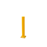 Yellow Steel Bollard with Square Base