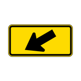 Diagonal Arrow Left Sign