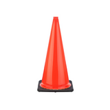 28" Orange Wide Body Traffic Cone, Black Base