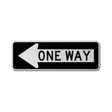 One Way Left Sign