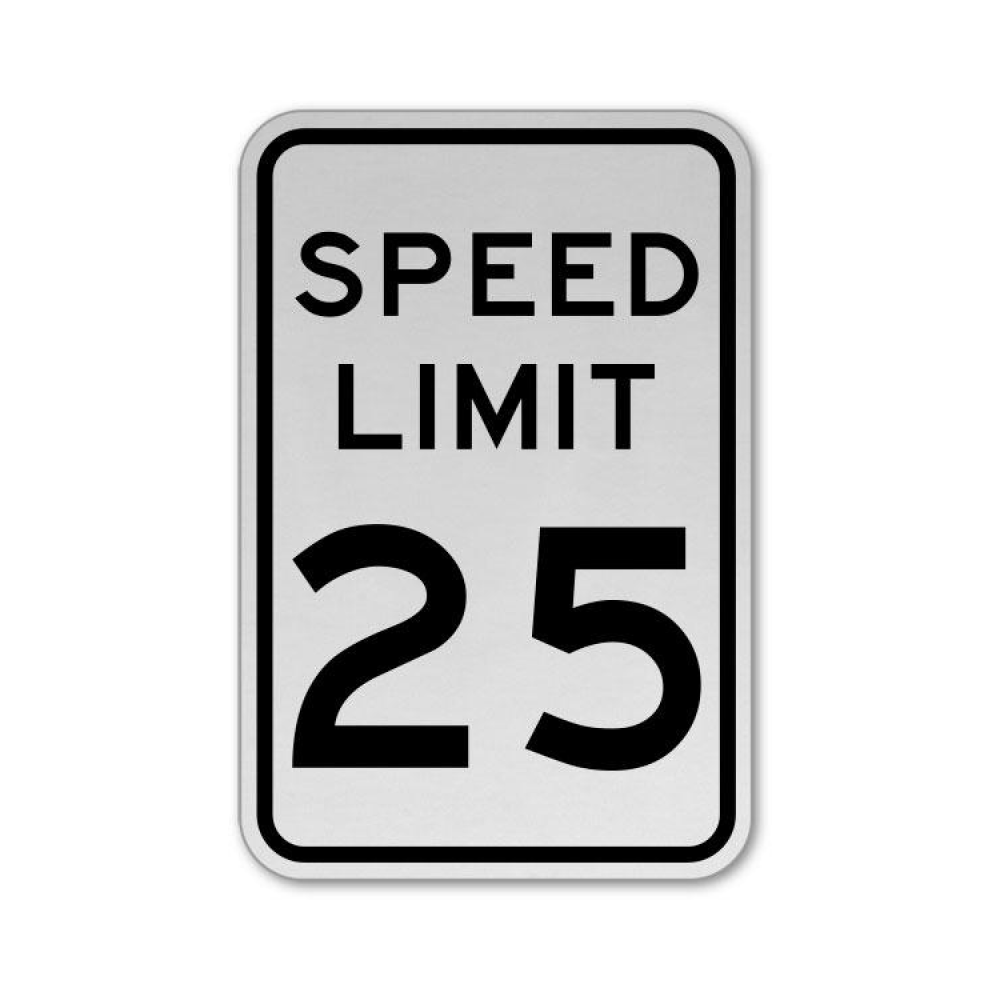 Speed Limit 25 MPH Sign