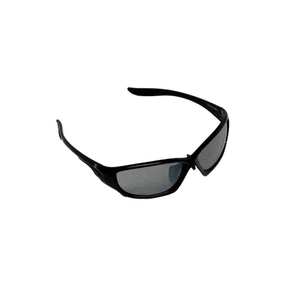 Black Frame Gray Mirror Safety Glasses