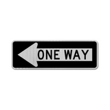 One Way Left Sign