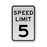 Speed Limit 5 MPH Sign