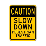 Caution Slow Down Sign