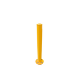 Yellow Steel Bollard with Round Base