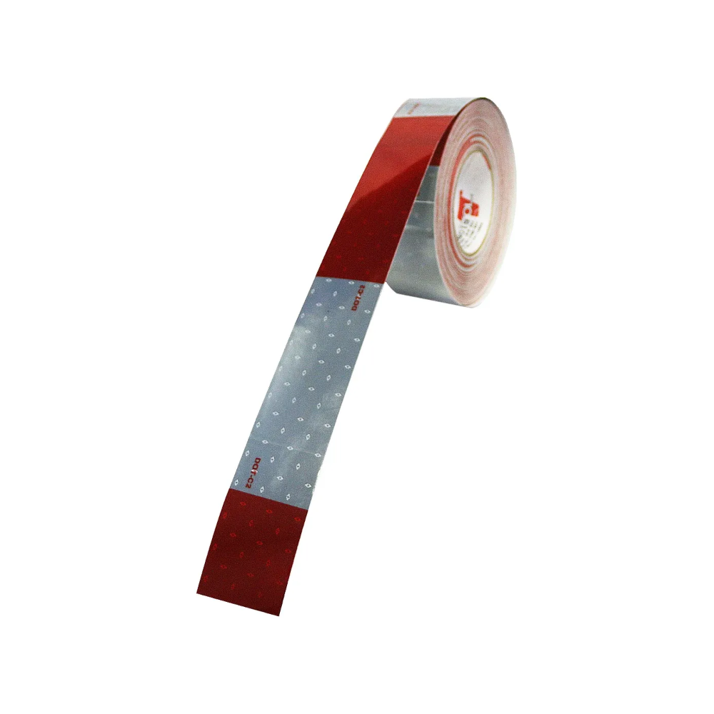 2" x 150' Rolls V42 DOT C-2 ORALITE® Red & White Conspicuity Tape