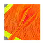 Class 2 Hi-Vis Safety Vest, 2 Pockets, Two-Tone, Mesh