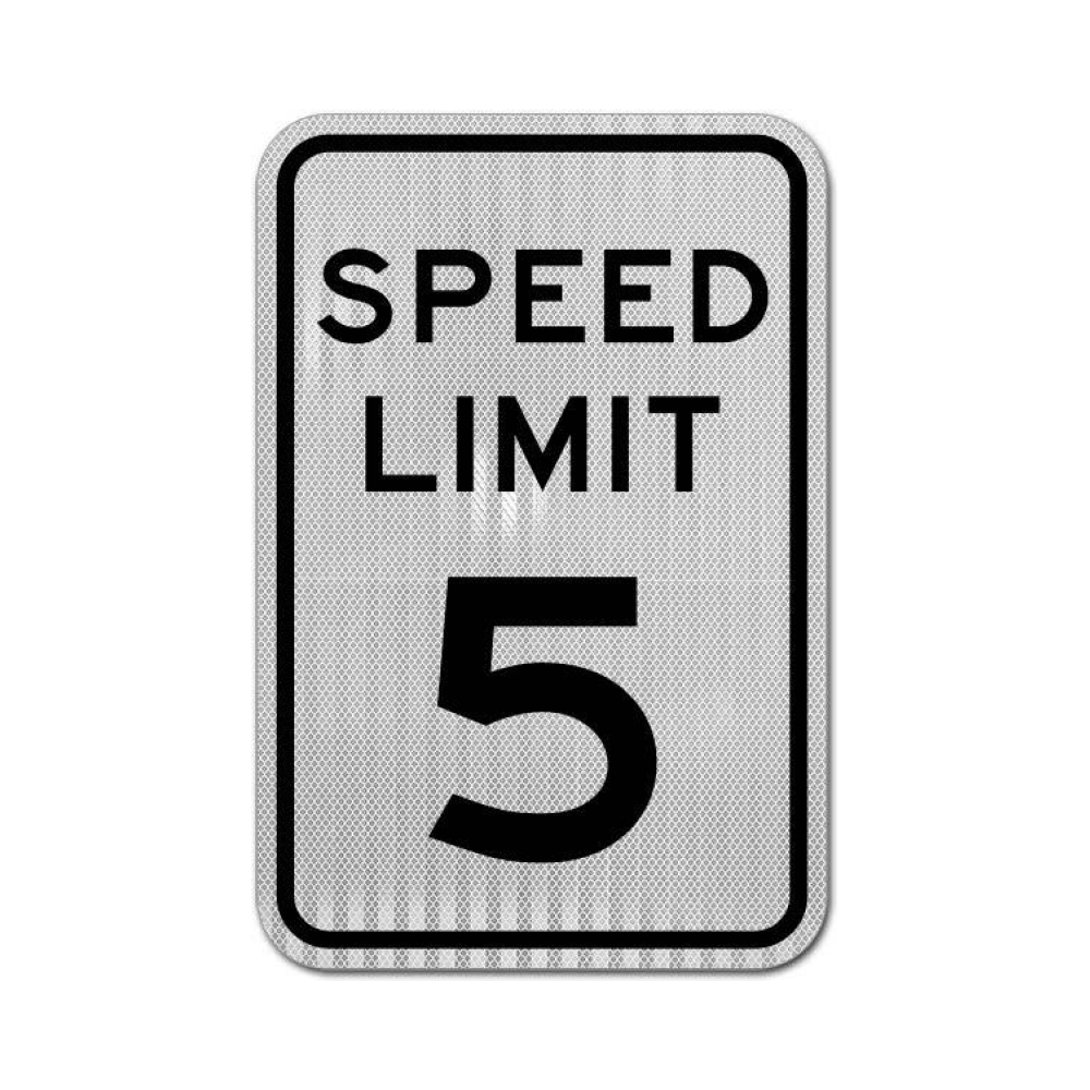 Speed Limit 5 MPH Sign