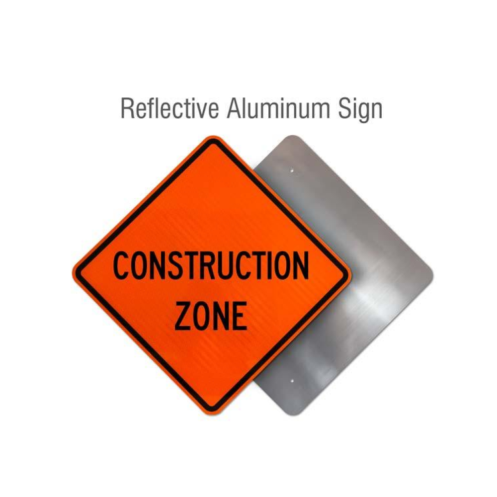 Construction Zone Rigid Sign