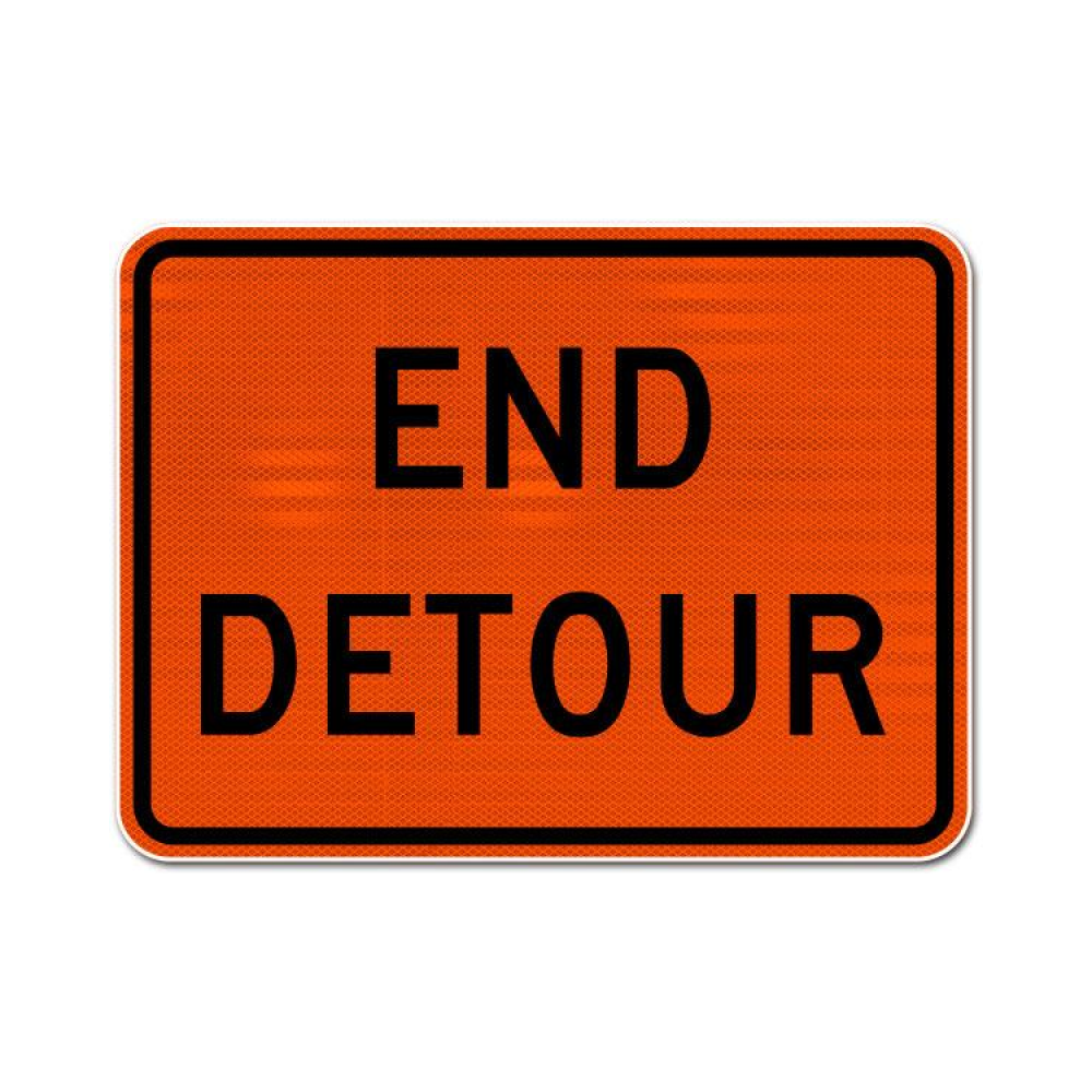 End Detour Sign