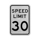 Speed Limit 30 MPH Sign