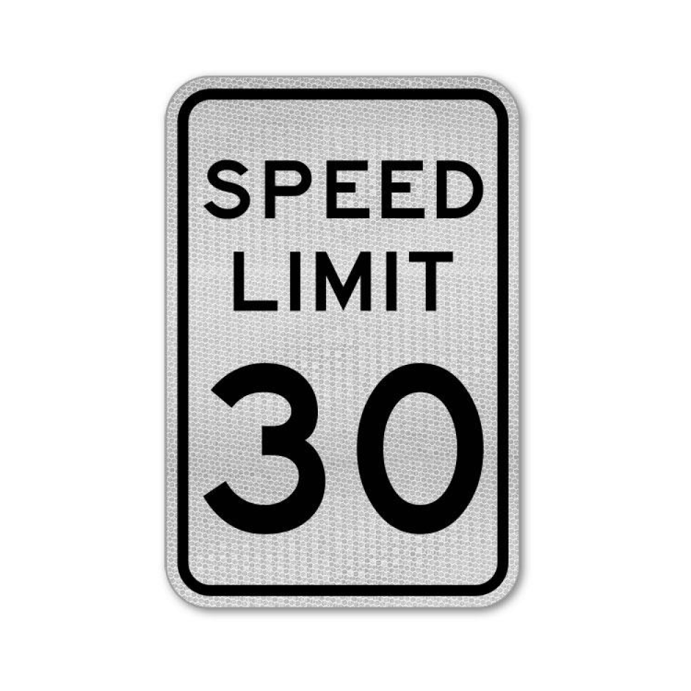 Speed Limit 30 MPH Sign