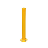 Yellow Steel Bollard with Round Base