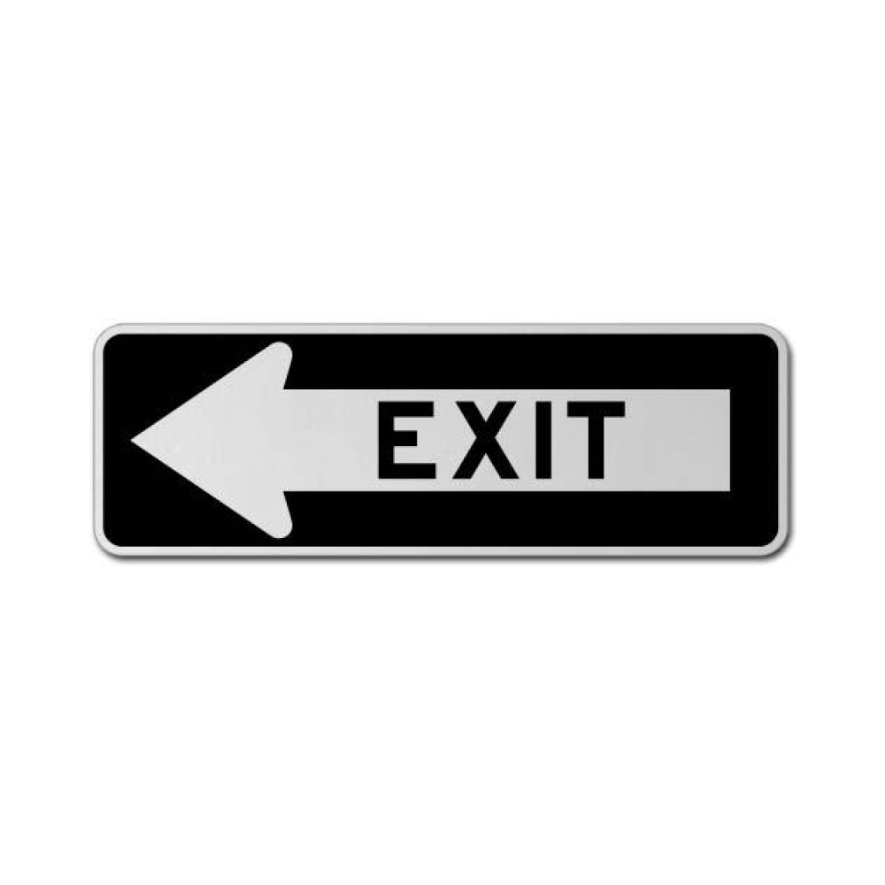 Exit Left Sign