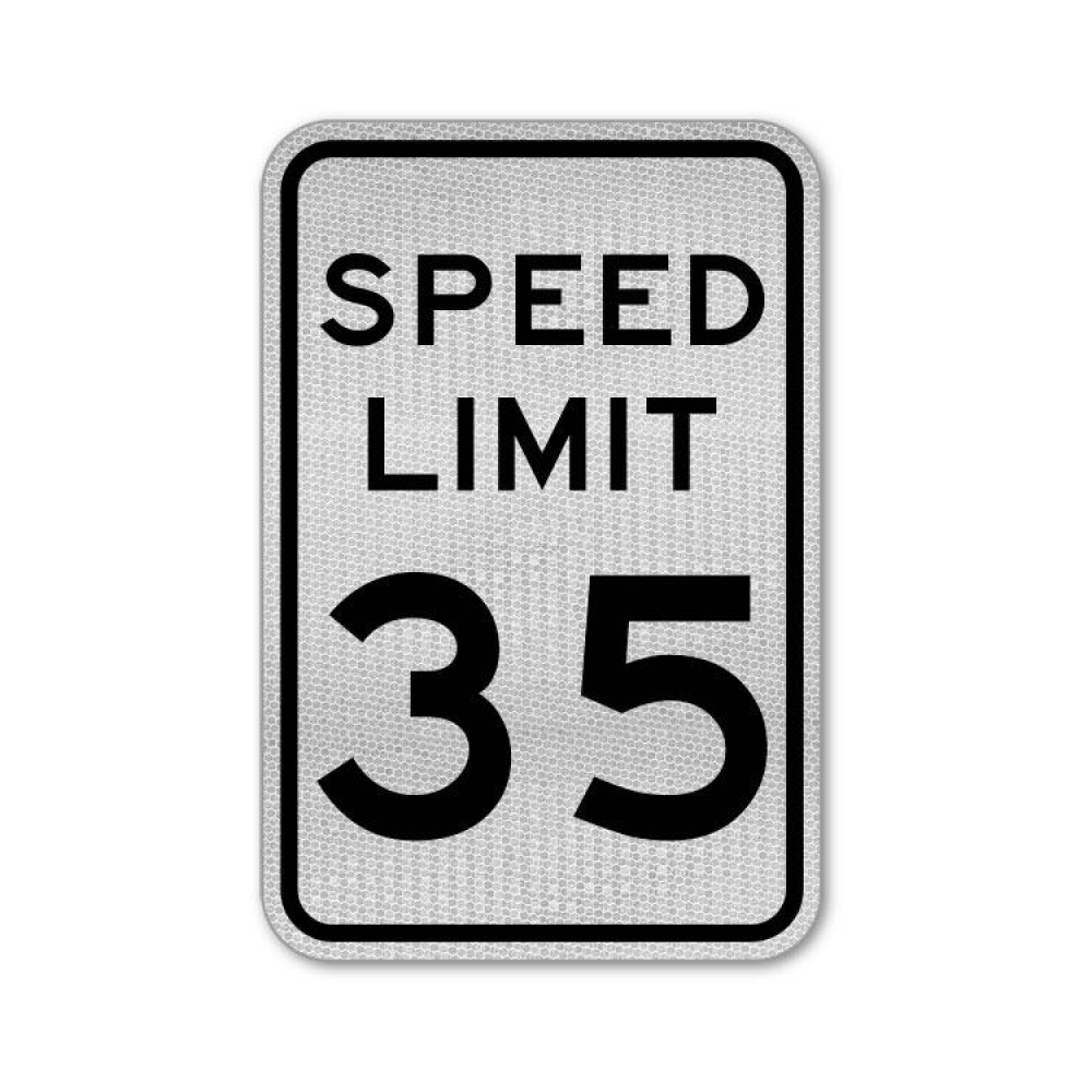 Speed Limit 35 MPH Sign