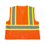 Class 2 Hi-Vis Safety Vest, 2 Pockets, Two-Tone, Mesh