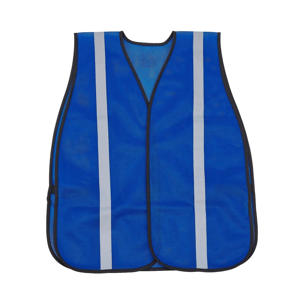 Hi-Vis Safety Vest, 1" Reflective Strips, Mesh