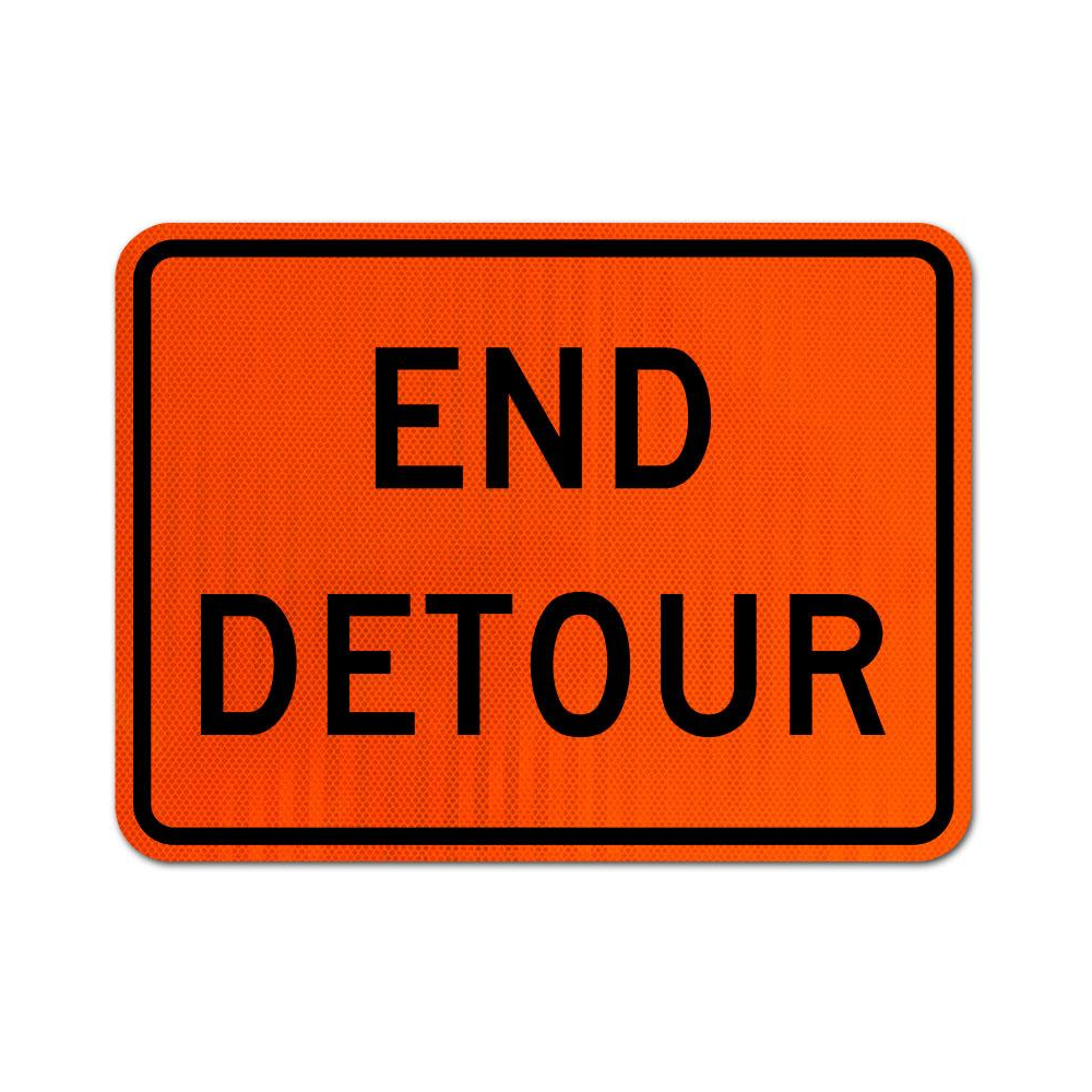 End Detour Sign