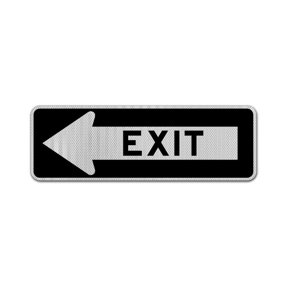 Exit Left Sign