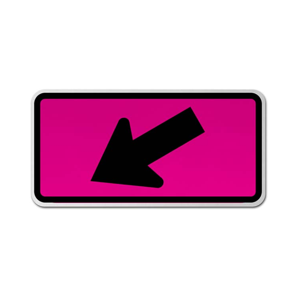 Diagonal Arrow Left Sign