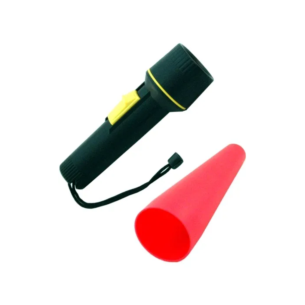 7" Red Safety Cone Traffic Wand