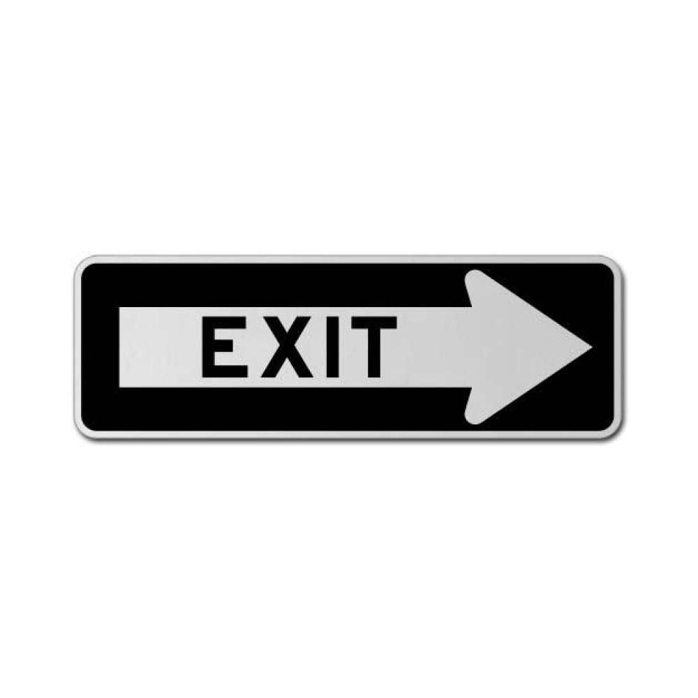 Exit Right Sign