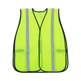 Hi-Vis Safety Vest, 1" Reflective Strips, Mesh