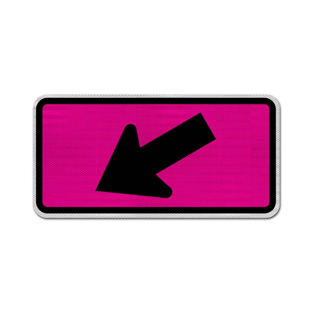 Diagonal Arrow Left Sign