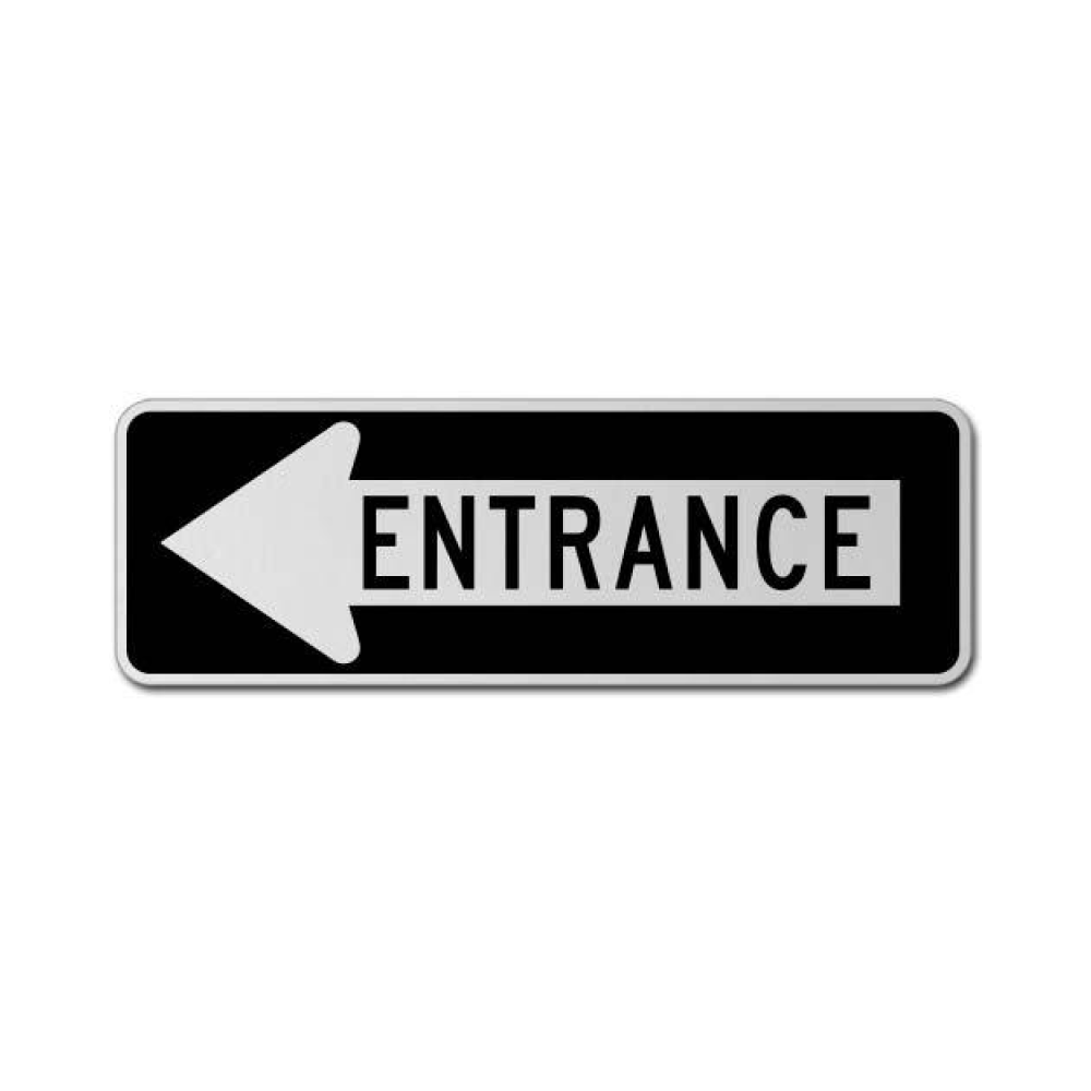 Entrance Left Sign