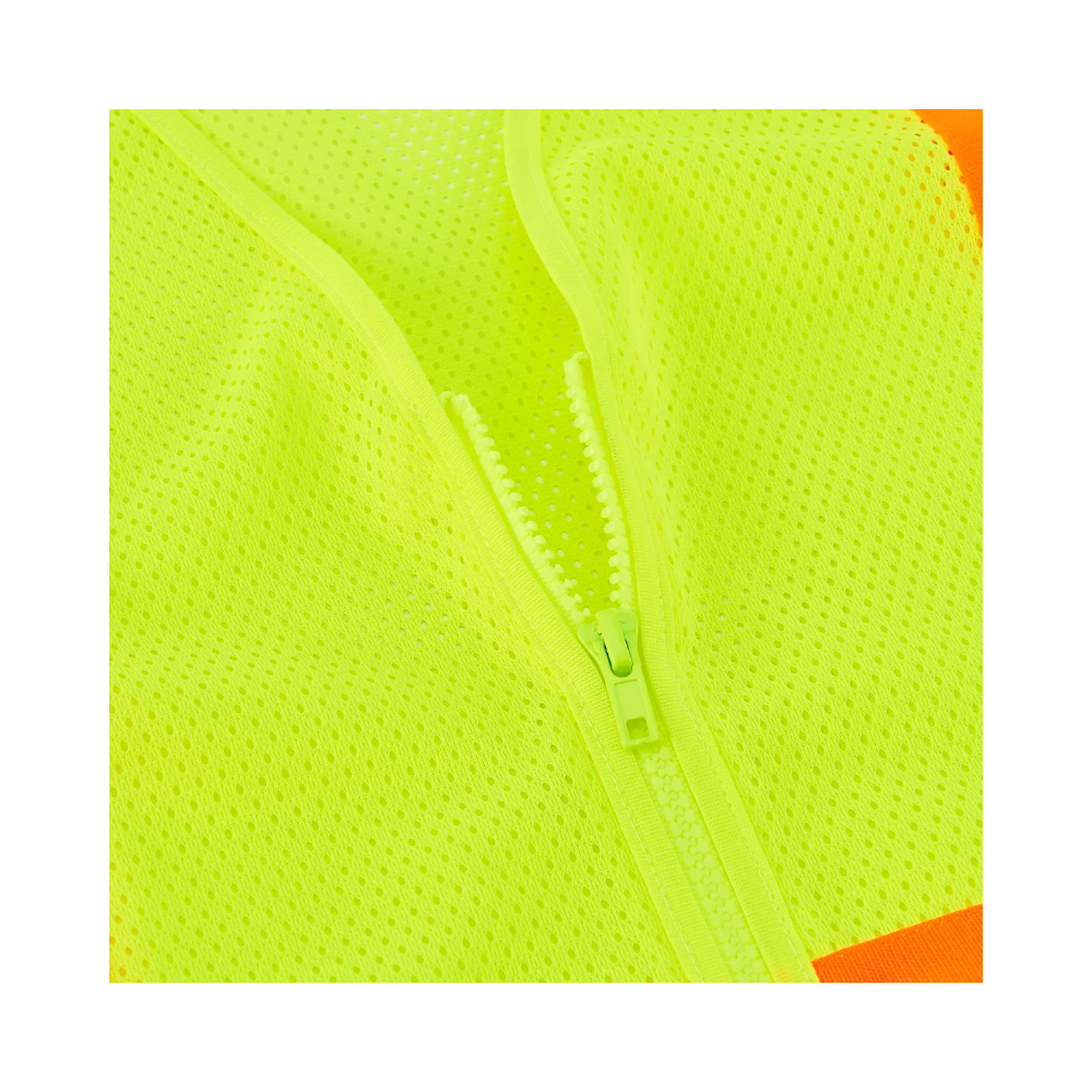 Class 2 Hi-Vis Safety Vest, 2 Pockets, Two-Tone, Mesh