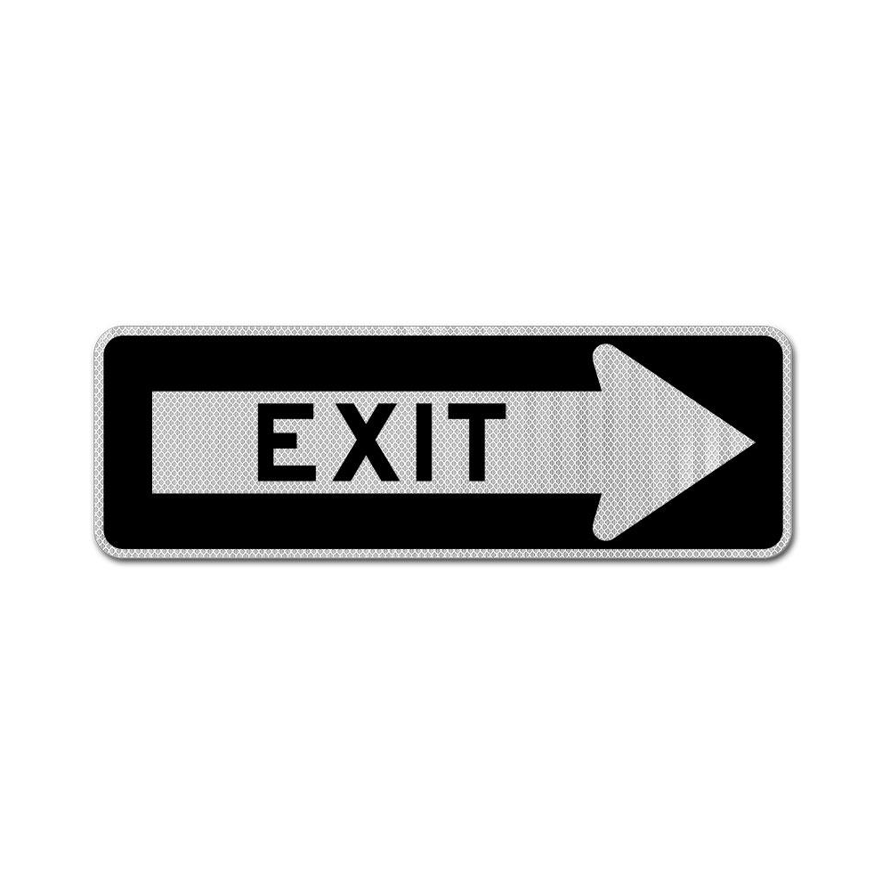 Exit Right Sign