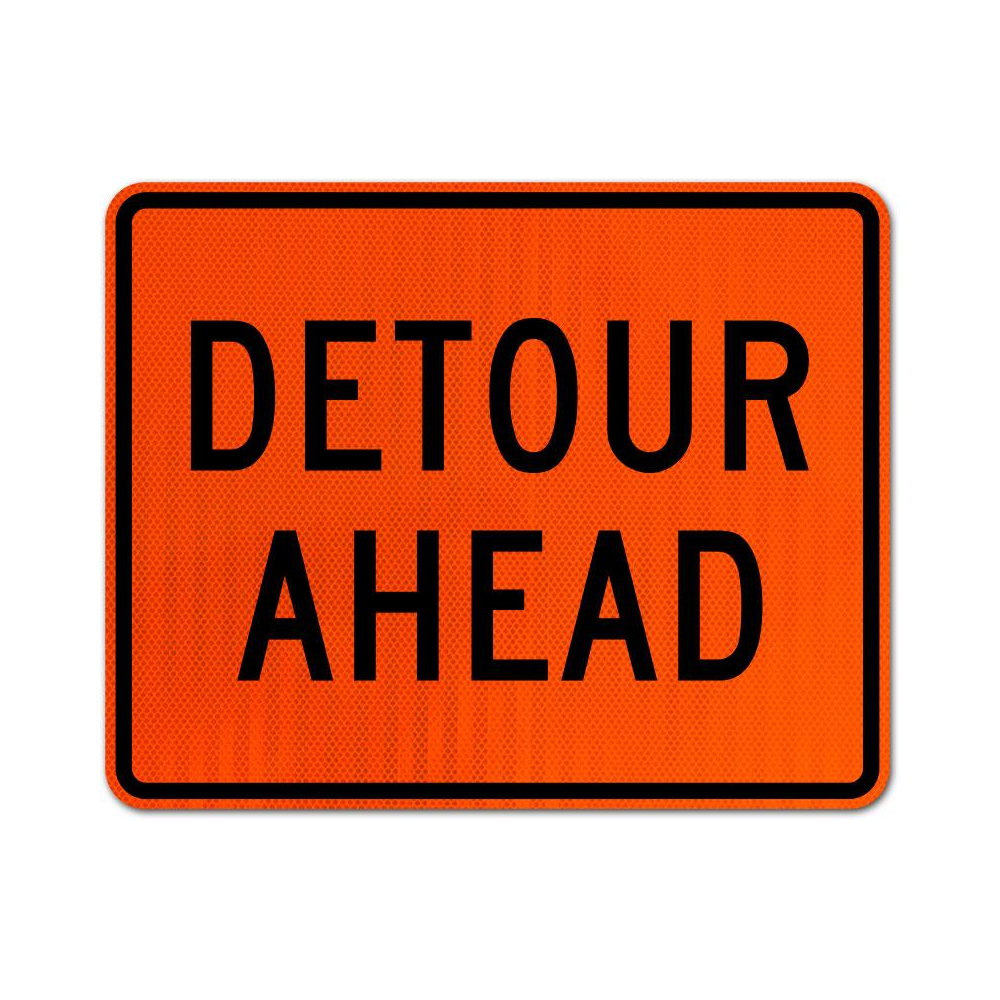 Detour Ahead Sign
