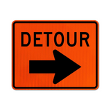 Detour Sign (Right Arrow)