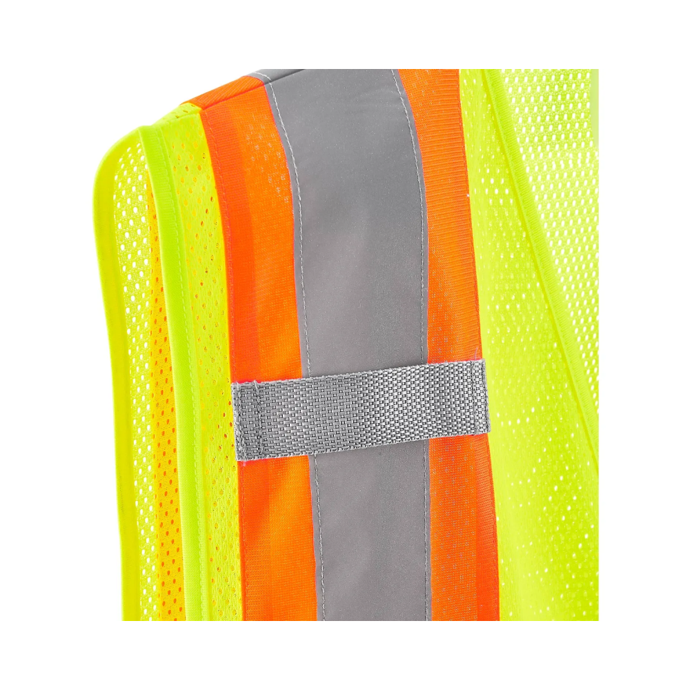 Class 2 Hi-Vis Safety Vest, 2 Pockets, Two-Tone, Mesh