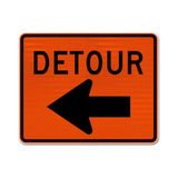 Detour Sign (Left Arrow)