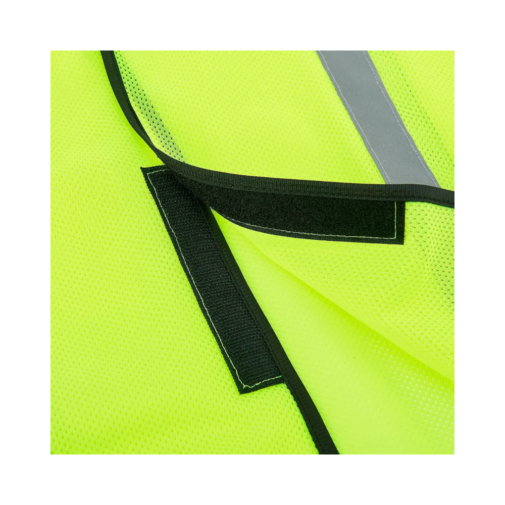 Hi-Vis Safety Vest, 1" Reflective Strips, Mesh