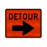 Detour Sign (Right Arrow)