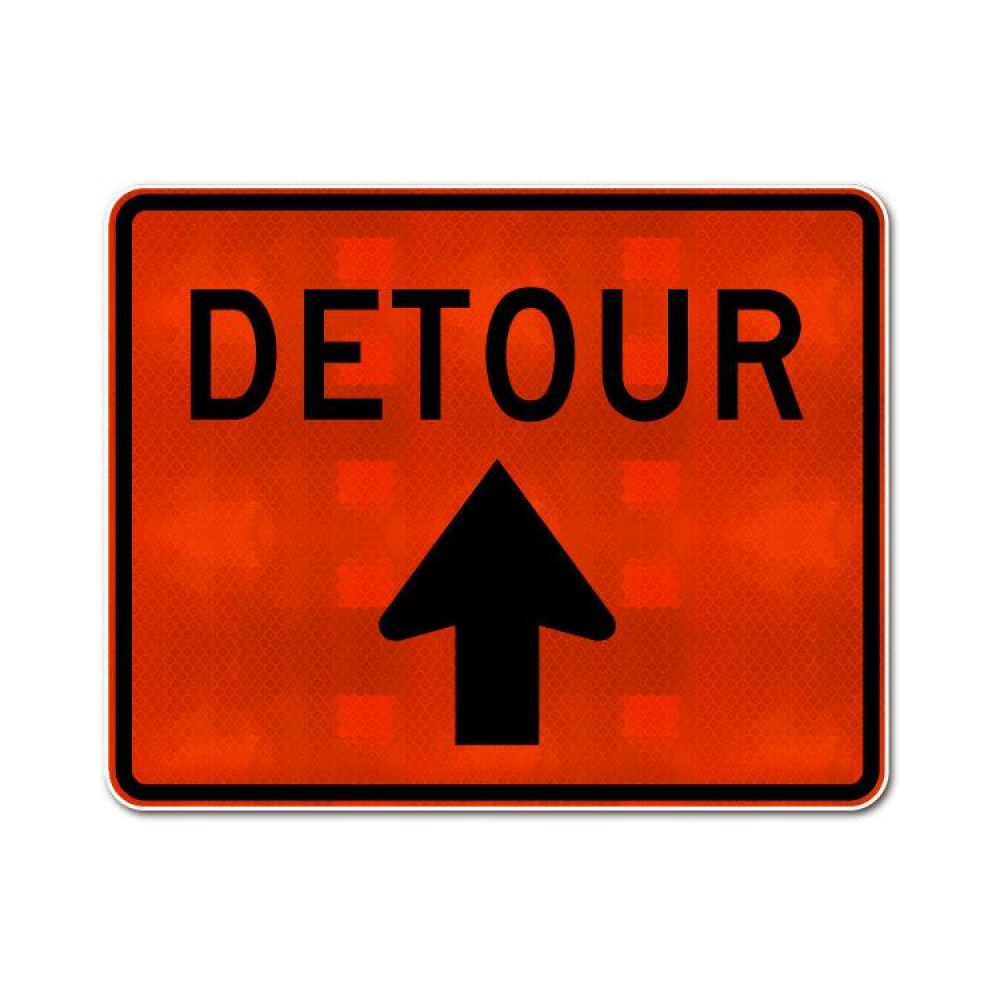 Detour Sign (Up Arrow)